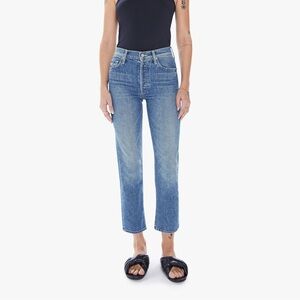 MOTHER Blue Straight-Leg Jeans - Never Worn